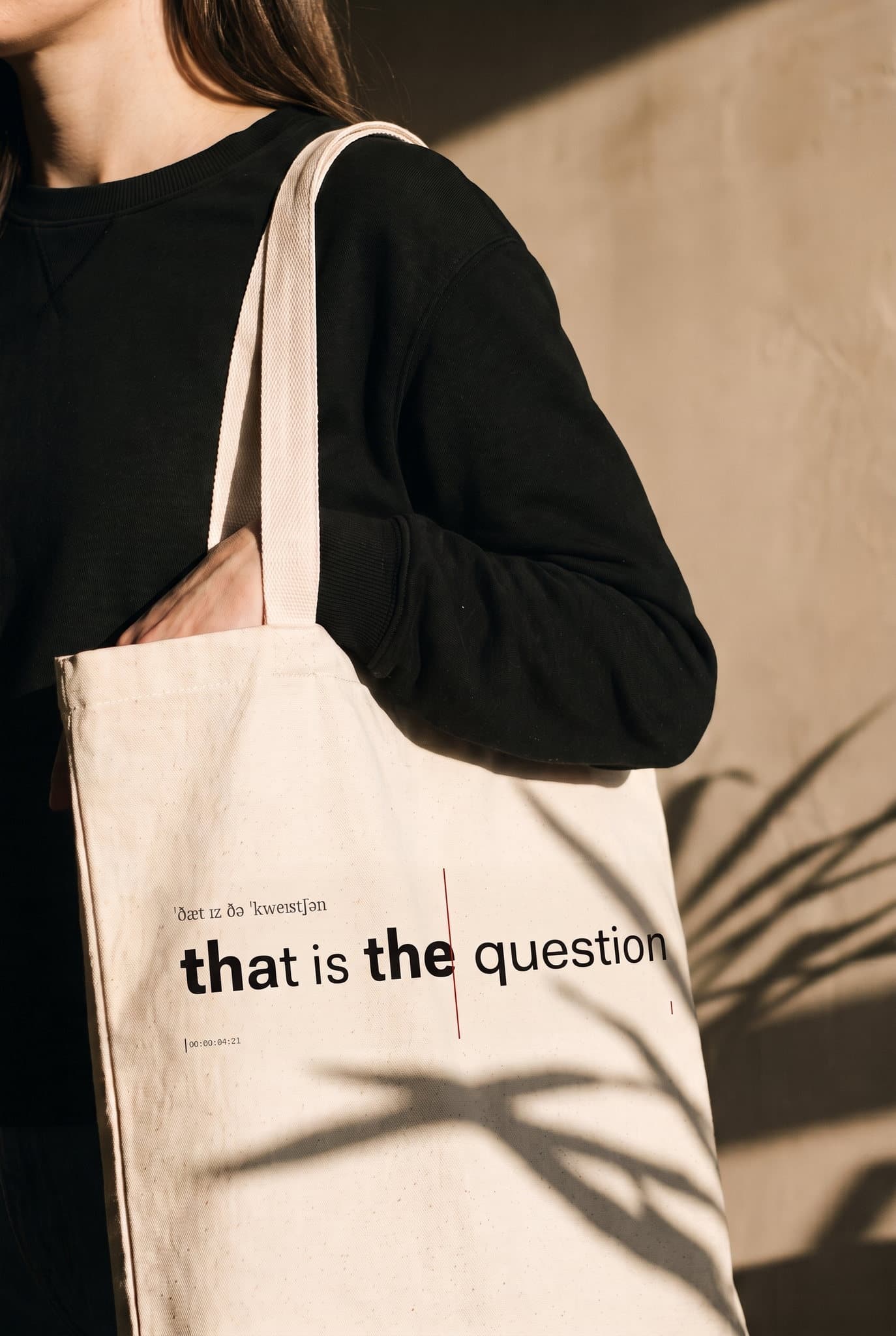Tote bag, réplique imprimée en bande rythmo
